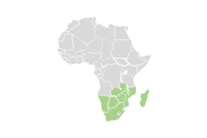 regional map of southern african countries